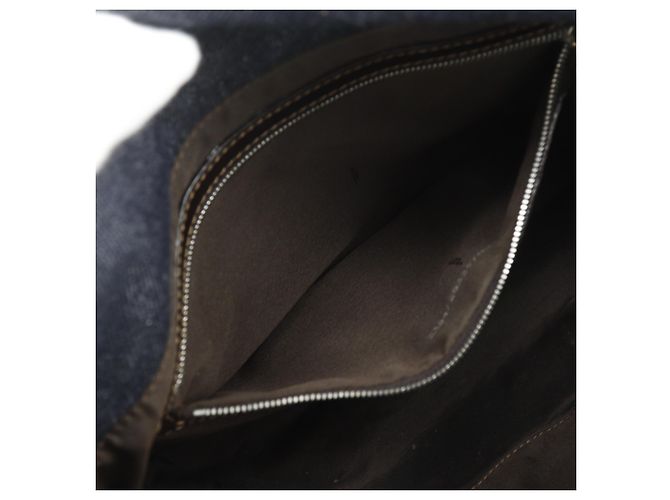 Borsa a tracolla Fendi Mamma Bucket Blu navy - vista 7