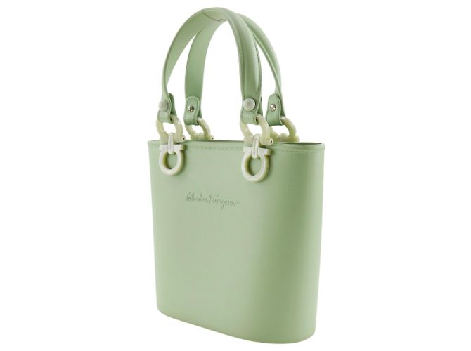 Borsa Salvatore Ferragamo Gancini Verde - vista 2