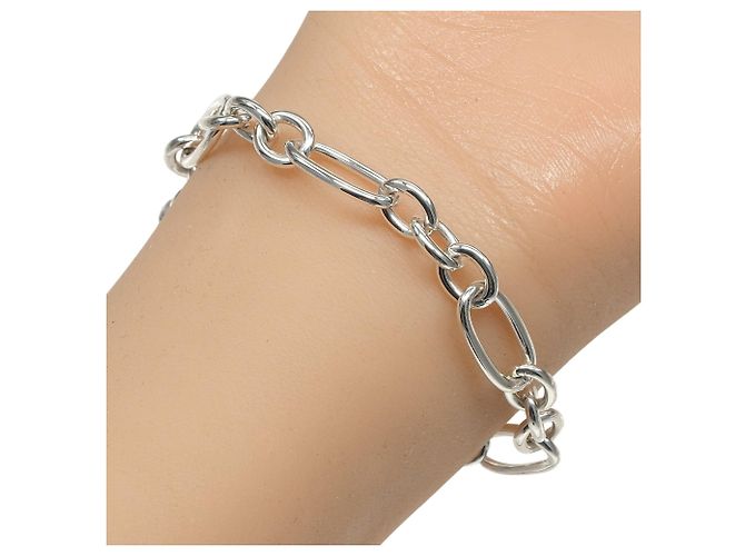 Pulseira de elos ovais com fecho toggle Tiffany & Co. Prata - vista 3