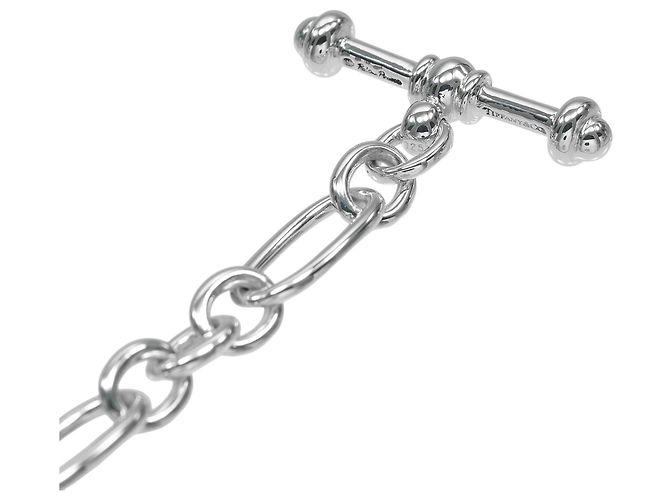 Pulseira de elos ovais com fecho toggle Tiffany & Co. Prata - vista 4