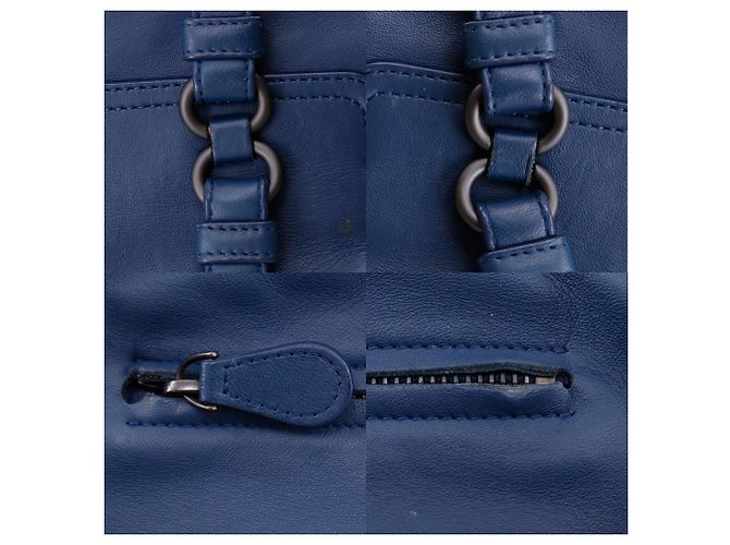 Zaino Bottega Veneta Intrecciato Blu - vista 11