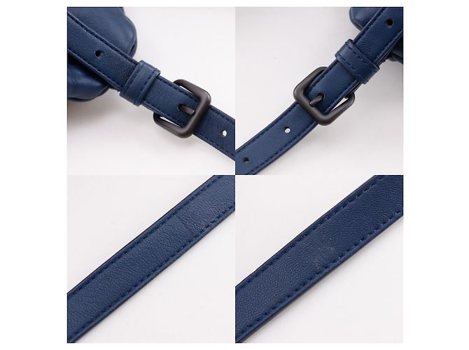 Zaino Bottega Veneta Intrecciato Blu - vista 13
