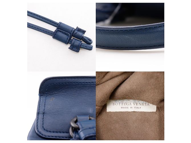 Zaino Bottega Veneta Intrecciato Blu - vista 14