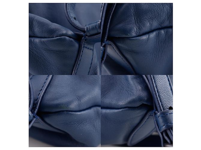 Zaino Bottega Veneta Intrecciato Blu - vista 4