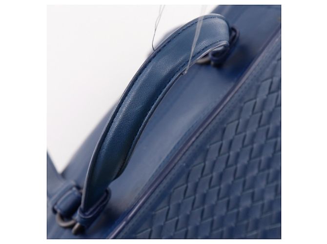 Zaino Bottega Veneta Intrecciato Blu - vista 5