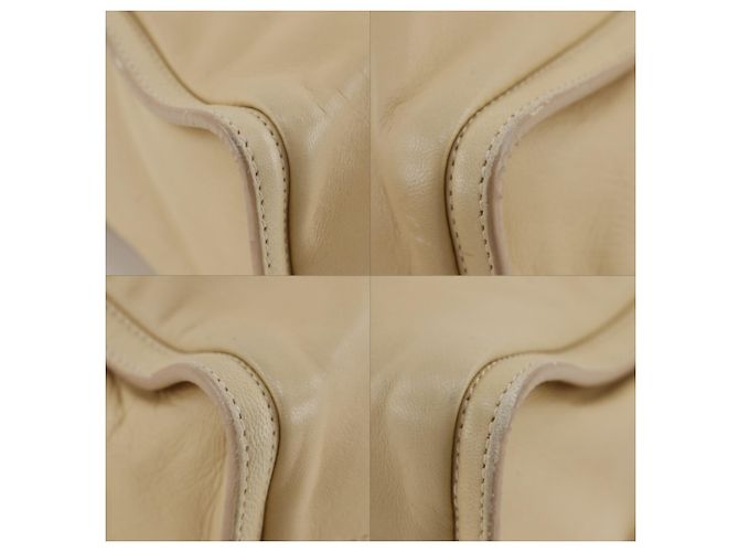 Borsa a tracolla in pelle di vitello beige Loewe - vista 4