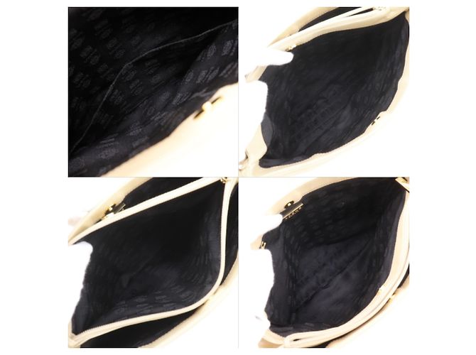Borsa a tracolla in pelle di vitello beige Loewe - vista 6