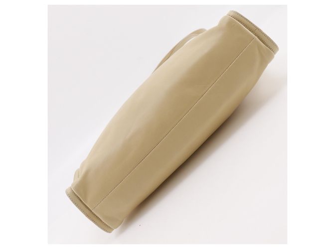 Borsa a tracolla in pelle di vitello beige Loewe - vista 7