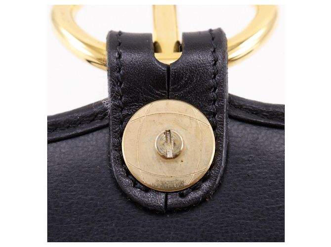 Borsa a tracolla Christian Dior nera con logo CD Nero - vista 10