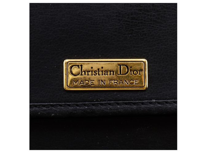 Borsa a tracolla Christian Dior nera con logo CD Nero - vista 11