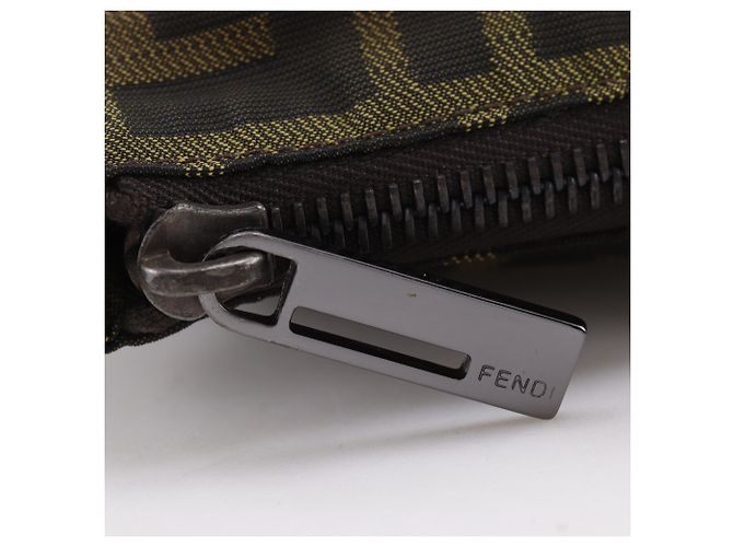 Fendi Zucca Tote Bag Braun Nylon Canvas - Ansicht 15