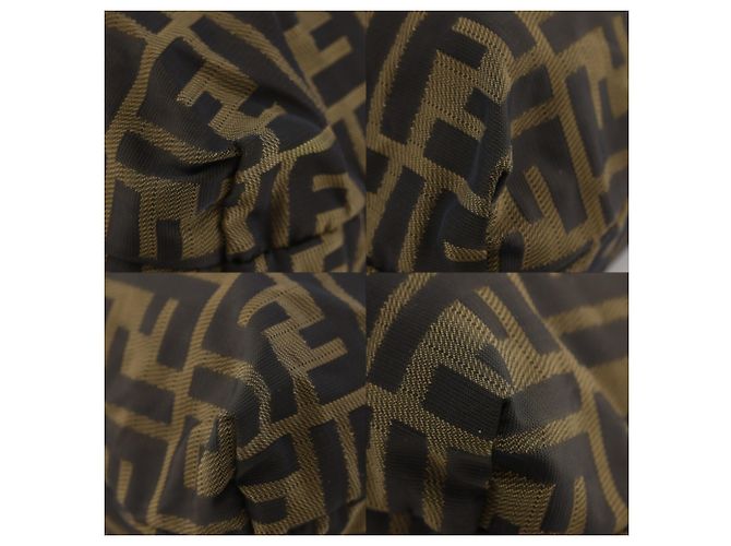 Fendi Zucca Tote Bag Braun Nylon Canvas - Ansicht 4