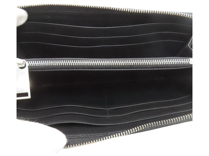Bottega Veneta Lederlanger Geldbeutel Schwarz - Ansicht 4