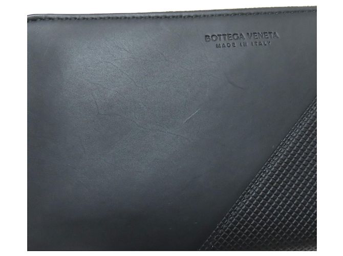 Bottega Veneta Lederlanger Geldbeutel Schwarz - Ansicht 9