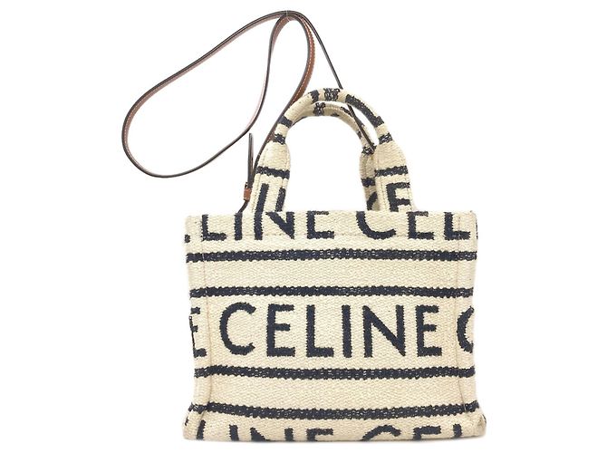 Céline Celine Small Cabas Thais 2-Way Handtasche Weiß - Ansicht 2
