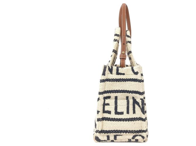 Céline Celine Small Cabas Thais 2-Way Handtasche Weiß - Ansicht 3