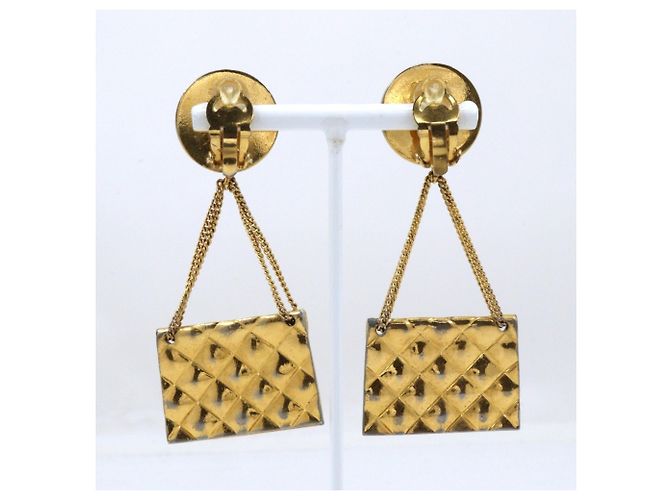 Orecchini a clip dorati Chanel D'oro - vista 3