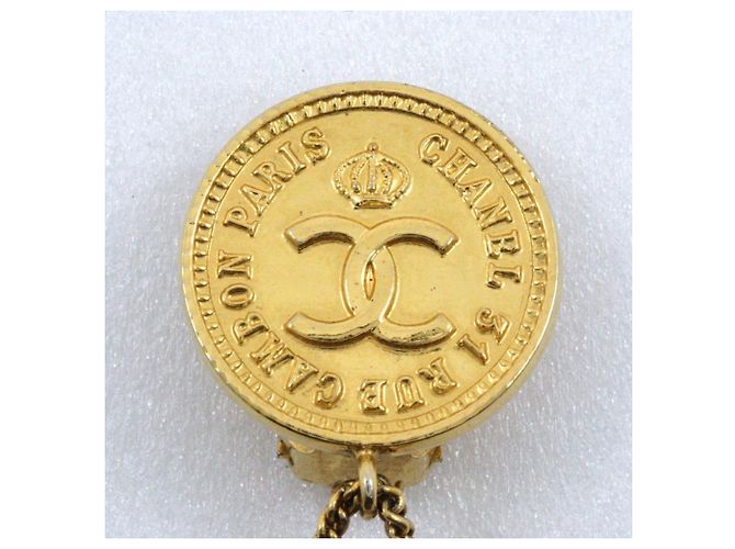 Orecchini a clip dorati Chanel D'oro - vista 5