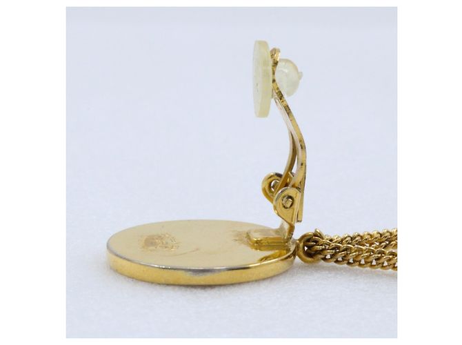 Orecchini a clip dorati Chanel D'oro - vista 7