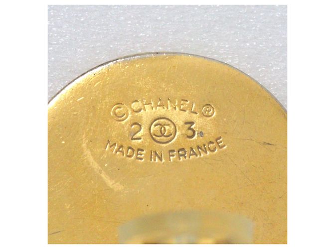 Orecchini a clip dorati Chanel D'oro - vista 8