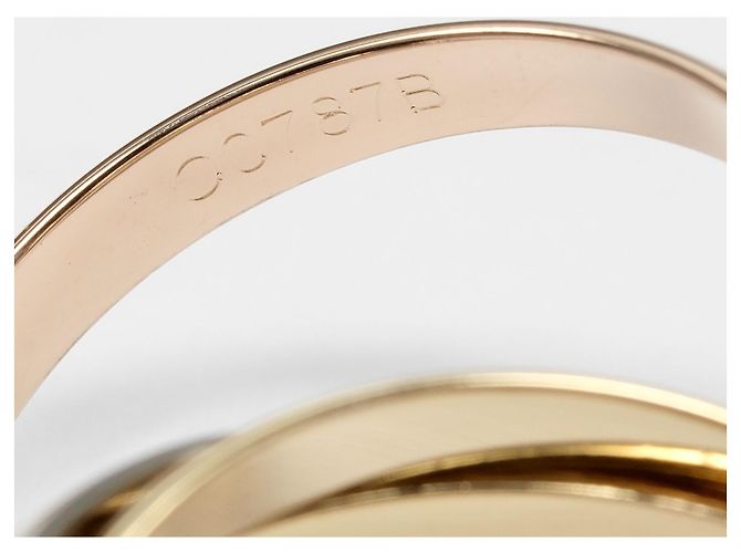 Cartier Trinity 5-Ring Band Ring Silber Golden - Ansicht 5