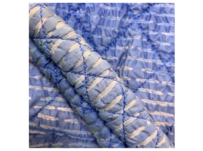 Bolso Tote Chanel Large Coco Matelassé Azul - vista 11