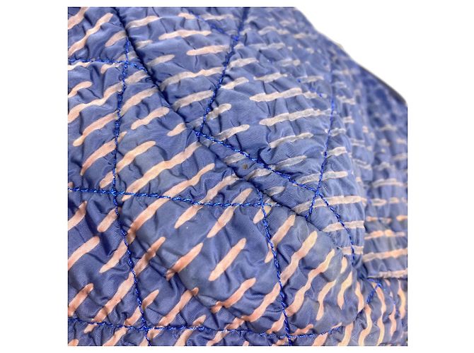 Bolso Tote Chanel Large Coco Matelassé Azul - vista 14