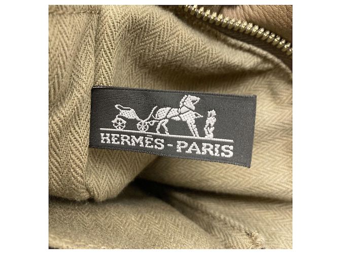 Hermès Hermes Caravan Horizontal PM Handtasche Khaki - Ansicht 6
