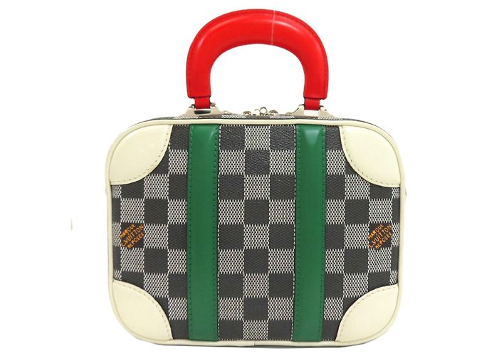 Borsa Louis Vuitton Damier Canvas Valisette BB Multicolore Damier ebene - vista 2