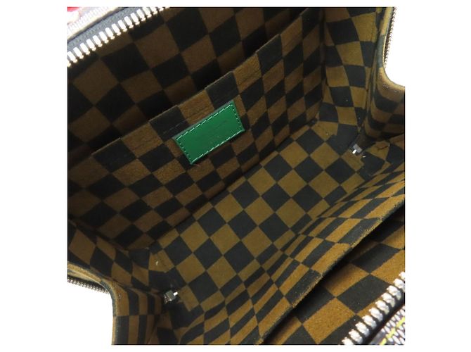 Borsa Louis Vuitton Damier Canvas Valisette BB Multicolore Damier ebene - vista 5