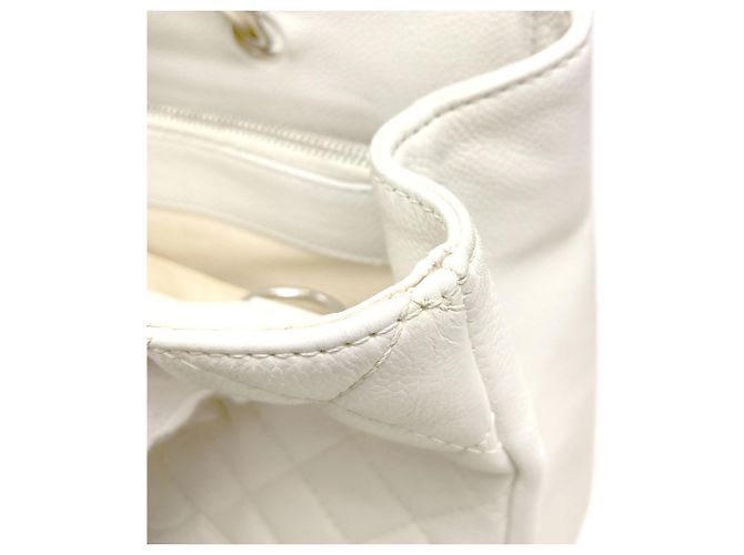 Chanel Coco Mark Matelassé Tote Bag Weiß - Ansicht 13