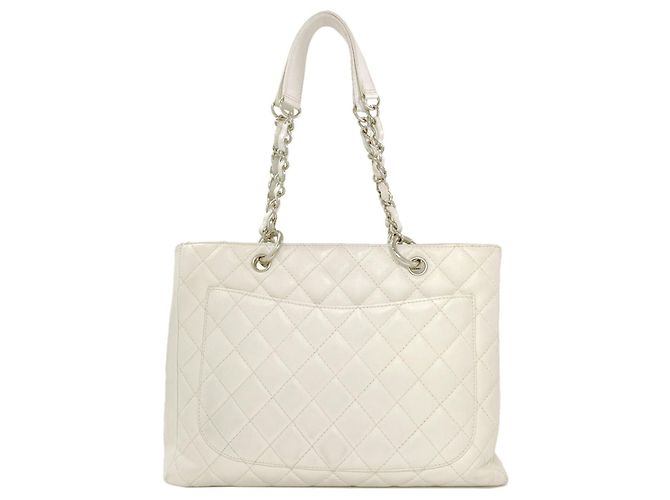 Chanel Coco Mark Matelassé Tote Bag Weiß - Ansicht 2