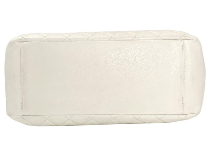 Chanel Coco Mark Matelassé Tote Bag Weiß - Ansicht 4