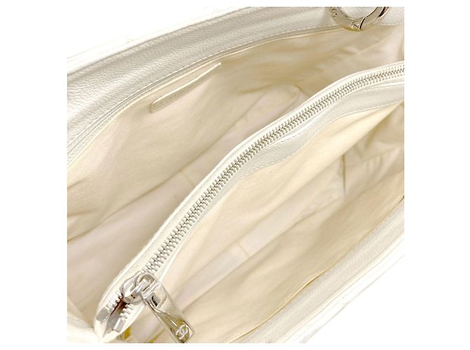 Chanel Coco Mark Matelassé Tote Bag Weiß - Ansicht 5
