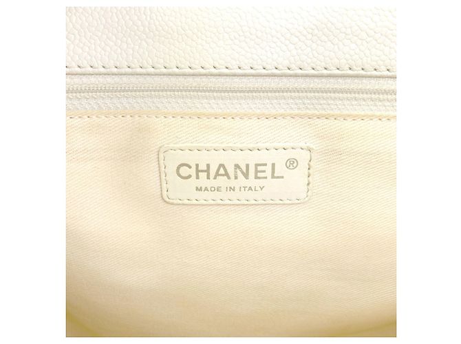 Chanel Coco Mark Matelassé Tote Bag Weiß - Ansicht 6