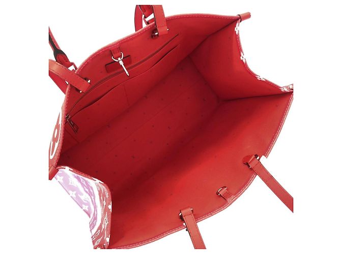 Borsa Louis Vuitton LV Escale OnTheGo GM Rosso - vista 7
