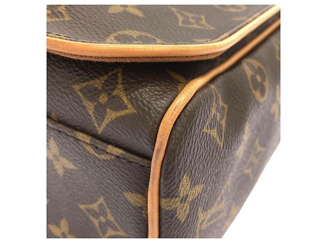 Borsa a tracolla Louis Vuitton Monogram Abbesses Marrone - vista 3