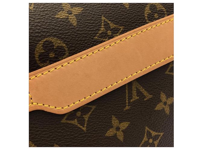 Borsa a tracolla Louis Vuitton Monogram Abbesses Marrone - vista 5