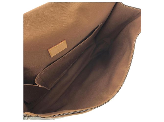 Borsa a Spalla Louis Vuitton Monogram Messenger GM M40105 Marrone - vista 5