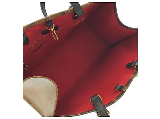 Borsa Louis Vuitton Monogram Giant OnTheGo MM Marrone - vista 6