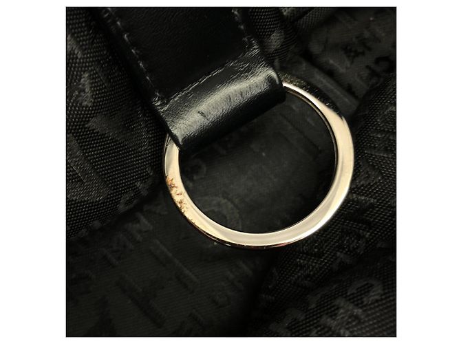 Borsa a tracolla Chanel 26134 in pelle di vitello martellata nera Nero - vista 8