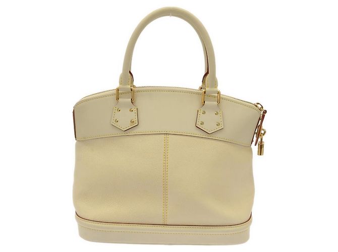 Borsa Louis Vuitton Suhali Lockit PM Bianco - vista 2