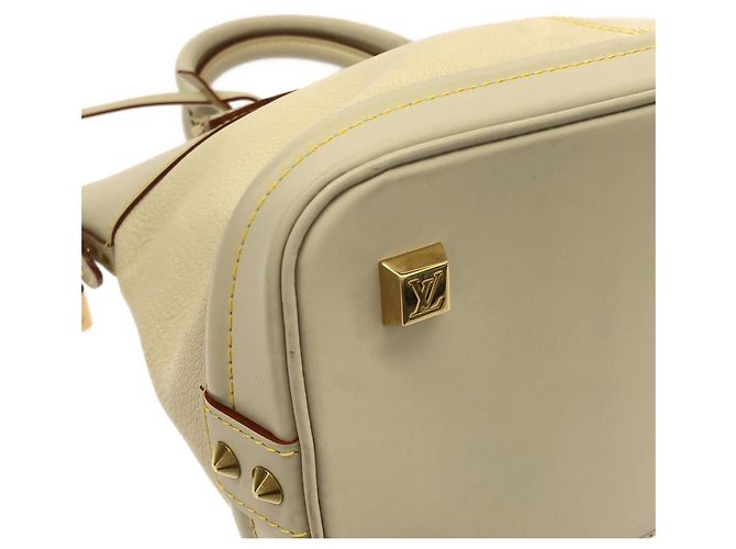 Borsa Louis Vuitton Suhali Lockit PM Bianco - vista 3