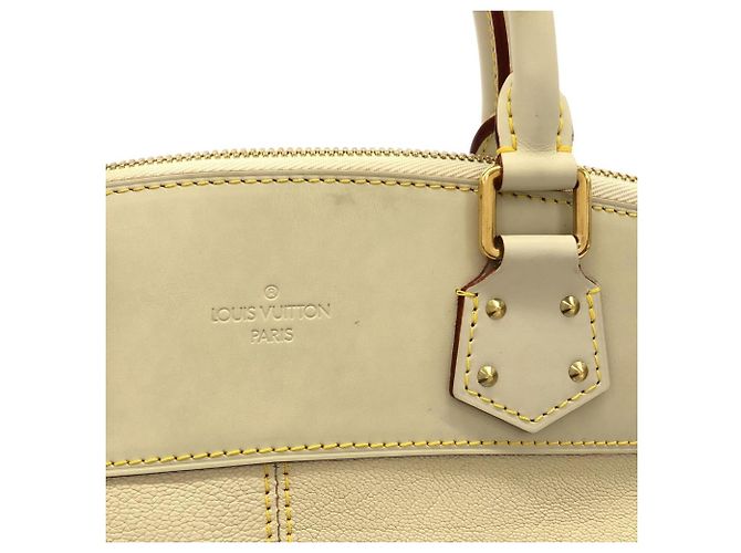 Borsa Louis Vuitton Suhali Lockit PM Bianco - vista 5