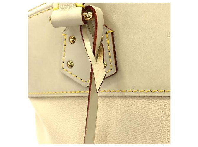 Borsa Louis Vuitton Suhali Lockit PM Bianco - vista 7