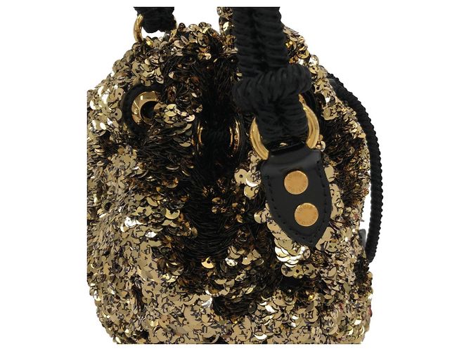Borsa a Spalla Louis Vuitton Mini Noe Rococo D'oro - vista 5