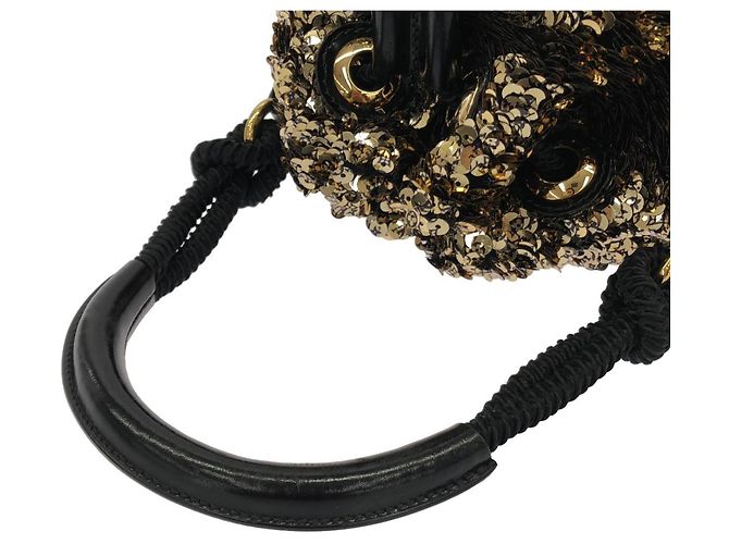 Borsa a Spalla Louis Vuitton Mini Noe Rococo D'oro - vista 6