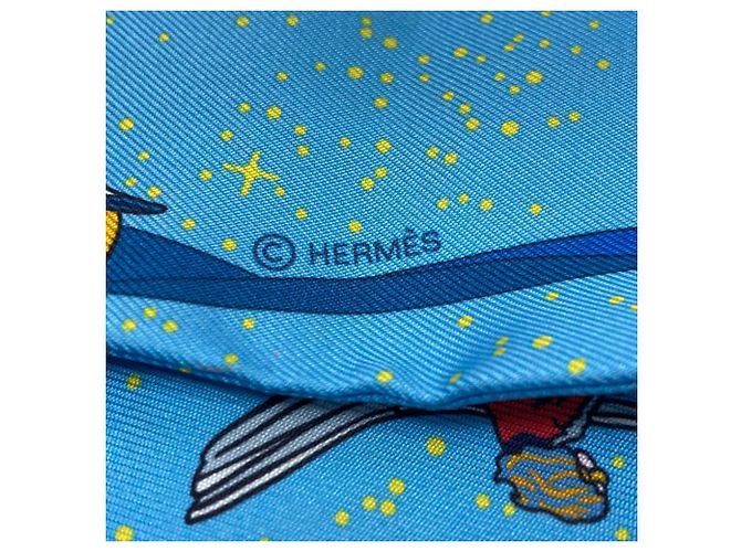 Hermès Pañuelo de seda Twilly Hermes Azul - vista 4