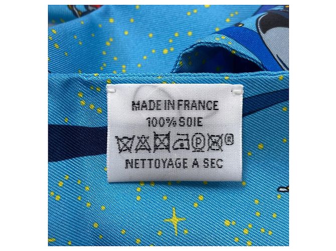 Hermès Pañuelo de seda Twilly Hermes Azul - vista 5