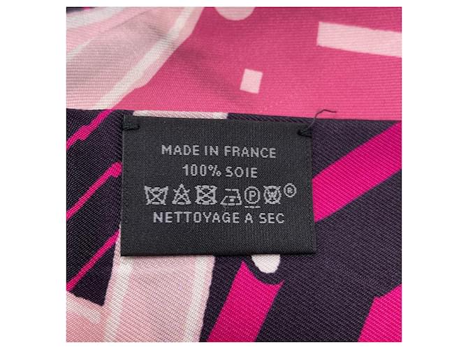 Hermès Foulard in seta Twilly Hermes Rosa - vista 5